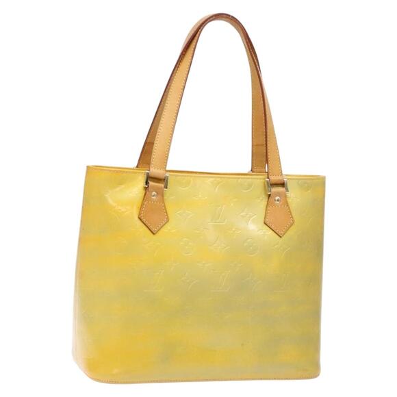 LOUIS VUITTON Monogram Vernis Houston Hand Bag Gris M91053 - Picture 1 of 13